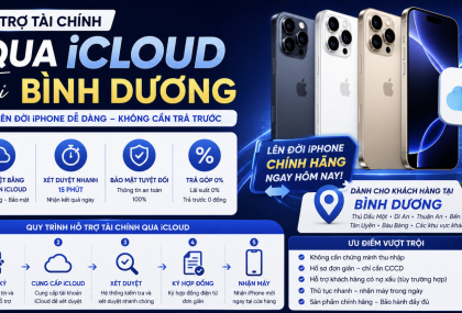 Hỗ trợ tài chính qua icloud tại Bình Dương